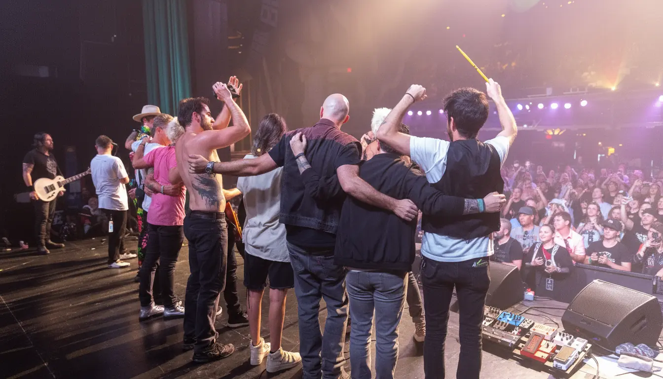 BandJAM team building music session with crowd engagement